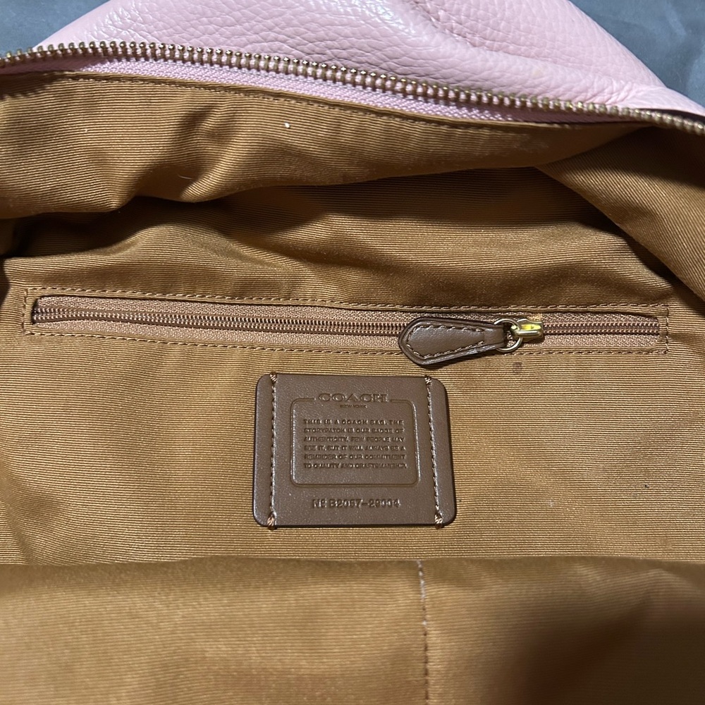 Coach Blush Pink Leather Backpack - Picture 3 of 3
